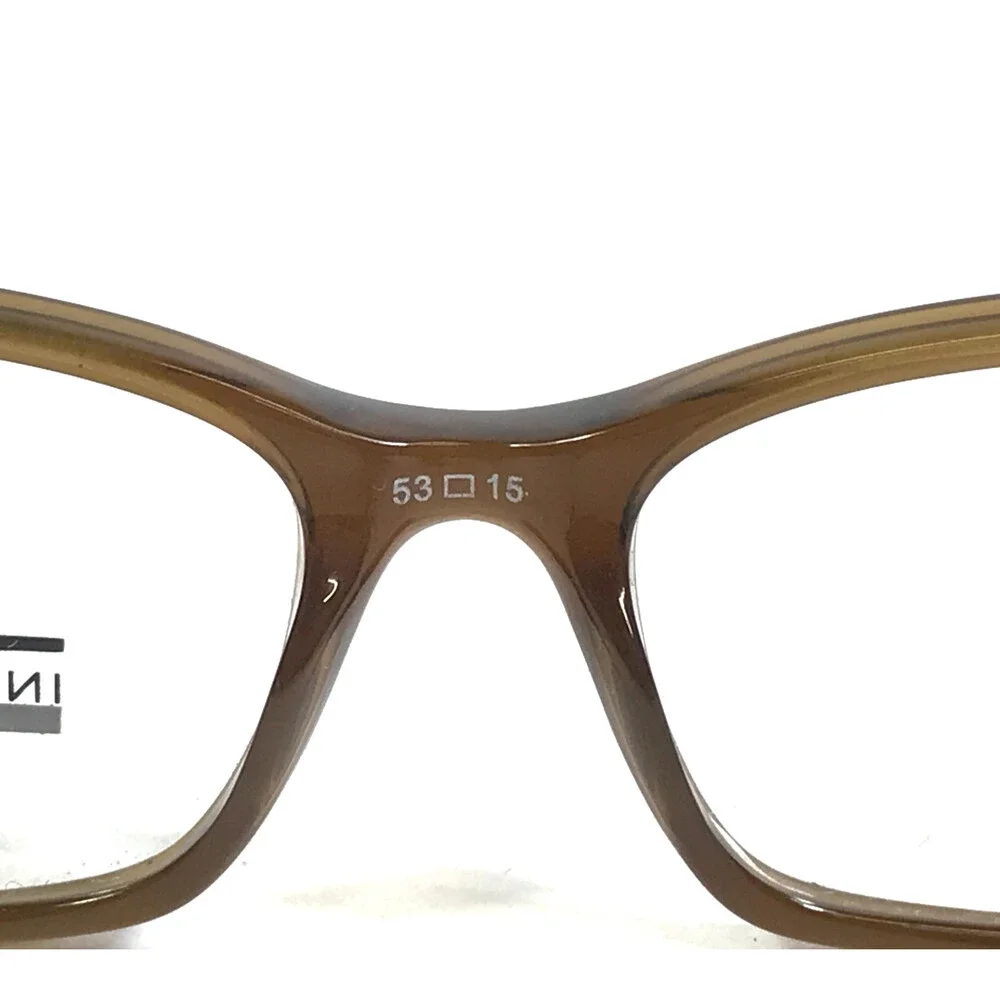 Interchangeables by Bulova Eyeglasses Frames CHAMPION Brown Rectangle 53-15-135